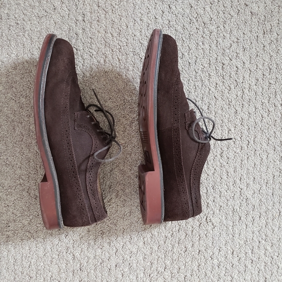 G.H. Bass & Co Suede Wingtip Dress Shoes - Picture 4 of 6